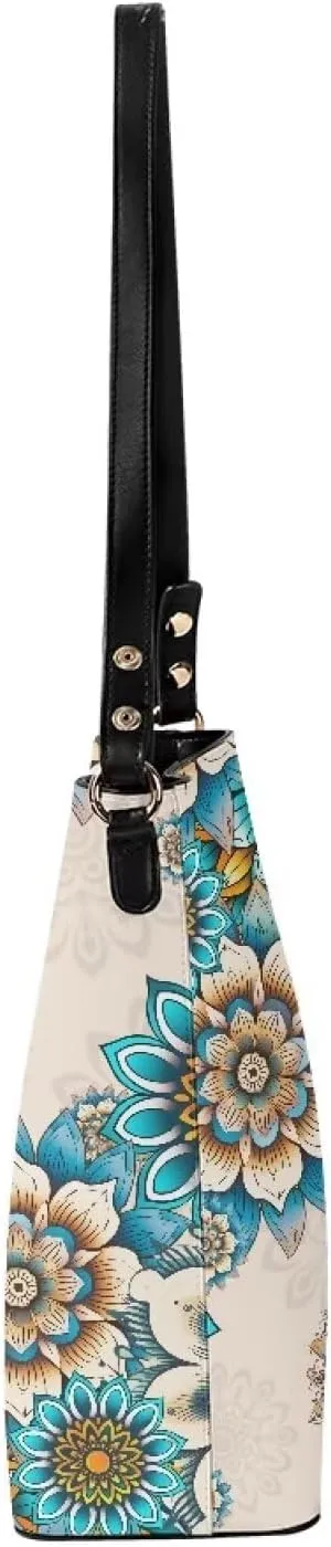 Women's Soft Leather Hobo Handbags Tote Purses Shoulder Bucket Bags Designer Crossbody Large for Ladies Christmas
