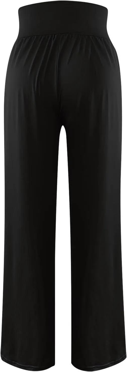 Yoga Pants for Women Crisscross High Waisted Pant Casual Wide Leg Pants Loose Hiking Trousers Pant Athletic Pants