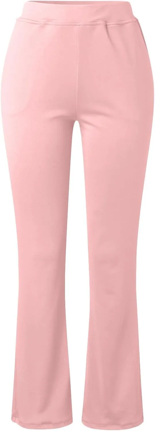 Yoga Pants for Women Flare Leggings with Pocket Stretch High Waisted Pant Butt Lifting Leggings Casual Lounge Trouser