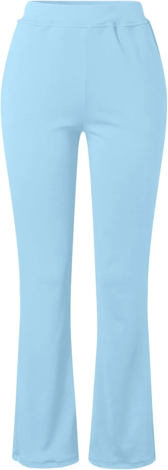 Yoga Pants for Women Flare Leggings with Pocket Stretch High Waisted Pant Butt Lifting Leggings Casual Lounge Trouser