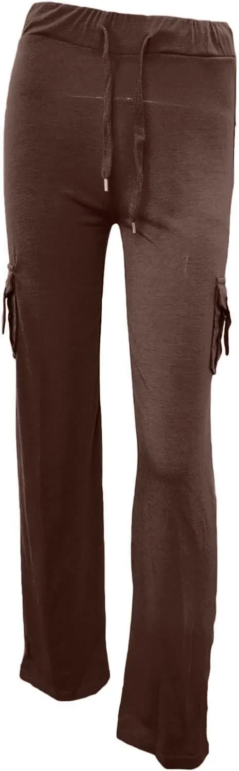 Yoga Pants for Women High Waisted Sweatpants Casual Cargo Pant Loose Wide Leg Trouser Pants with Pockets 2024
