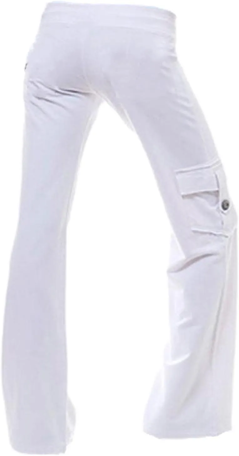 Yoga Pants for Women High Waisted Sweatpants Casual Cargo Pant Loose Wide Leg Trouser Pants with Pockets 2024