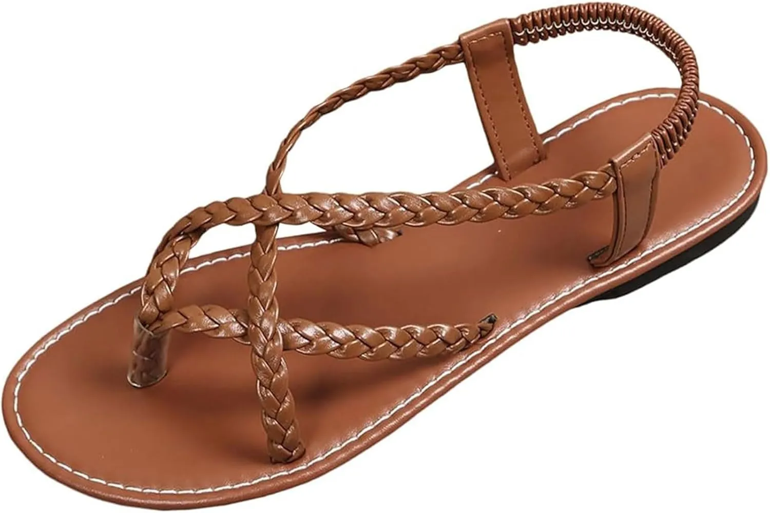 Yytcsjz Women's Orthopedic Sandals, Open Toe Leather Flat Sole Sandal, Bunion Corrector Shoes, With Toe Arch Support