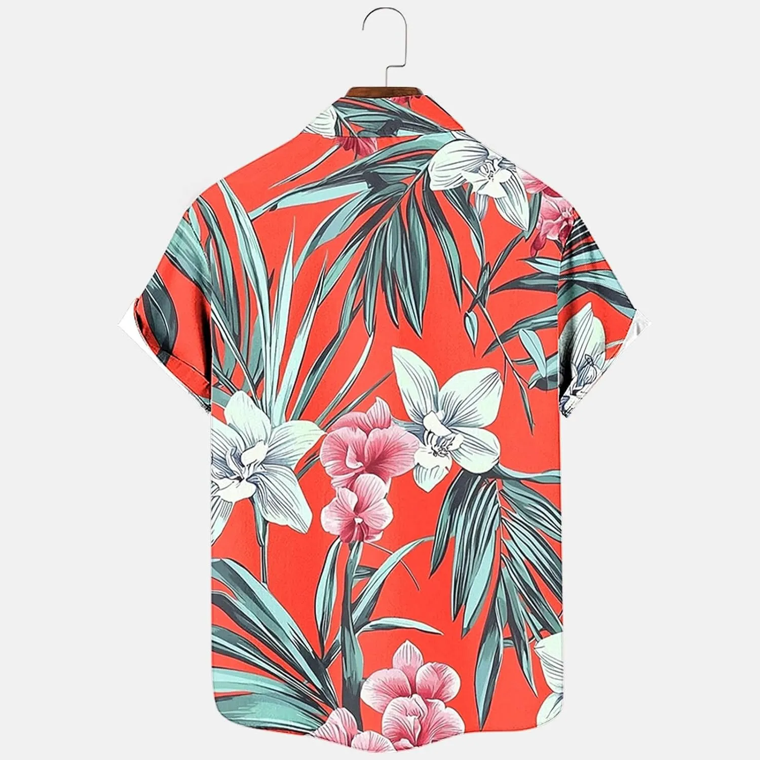Zeiyignr Hawaiian Shirt for Men with Pocket - Short Sleeve Button Down Wrinkle-Resistant for Beach, Pool Parties, Vacation