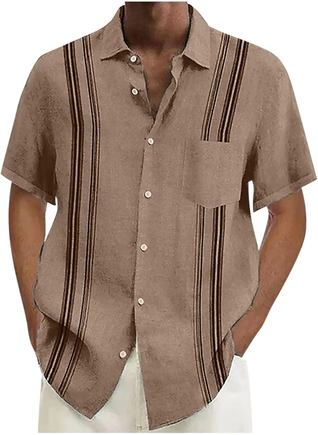 ZYXTIM Hawaiian Shirt for Men Short Sleeve Floral Print Button Down Loose Casual Tropical Holiday Summer Beach Tops Big&Tall